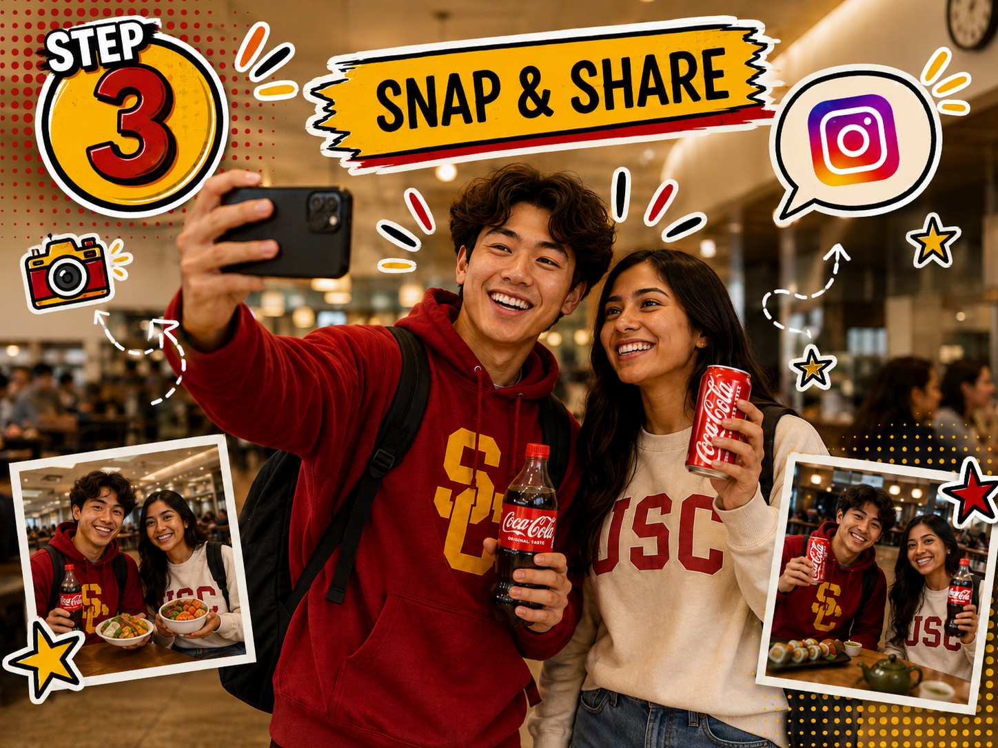 Two students taking a selfie